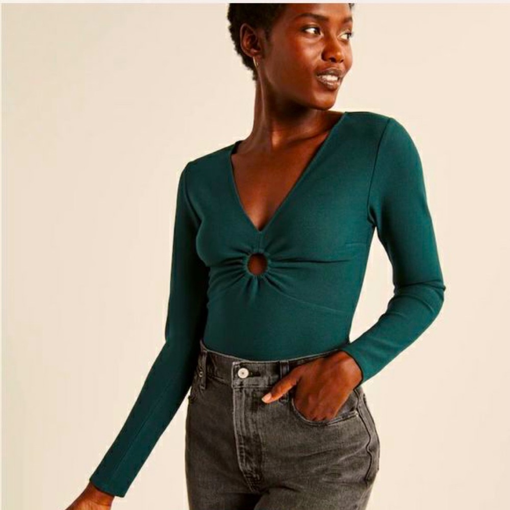 Abercrombie & Fitch Long Sleeve O-Ring Top